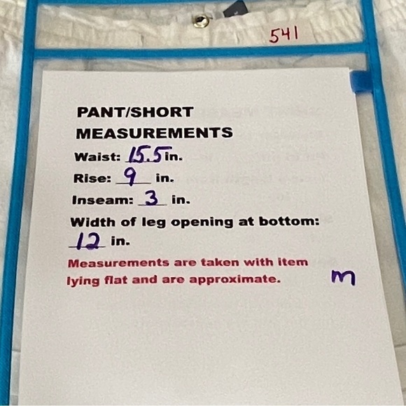 Old Navy Off-White Linen Blend Shorts Size Medium - Picture 6 of 7